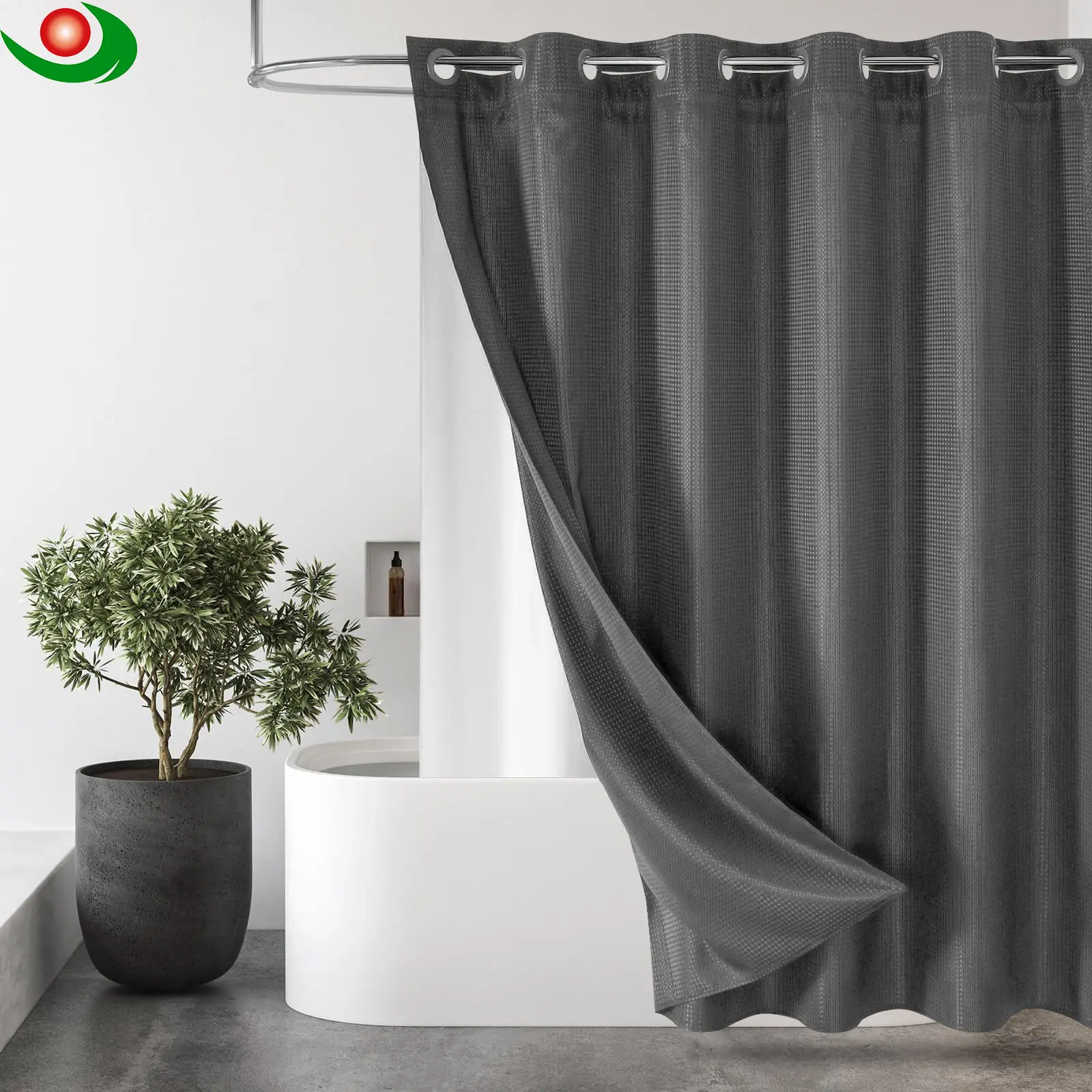 One Euro Bathroom Shower Curtain – Custom Made for European Wholesalers